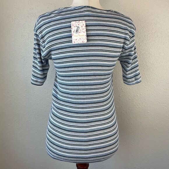 NWT Free People Short Sleeve Top Size L - Picture 4 of 6